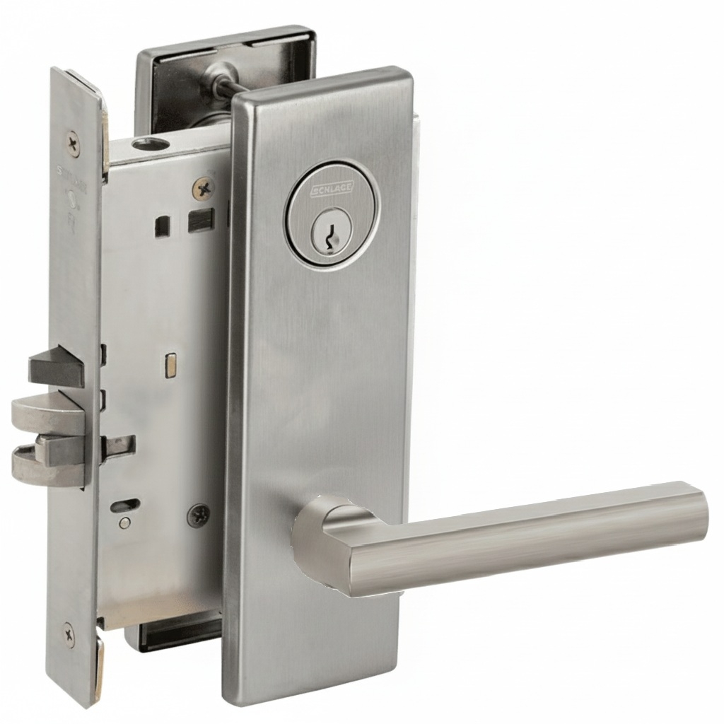 Schlage L9080 LAT Mortise Storeroom Lock, Field Reversible